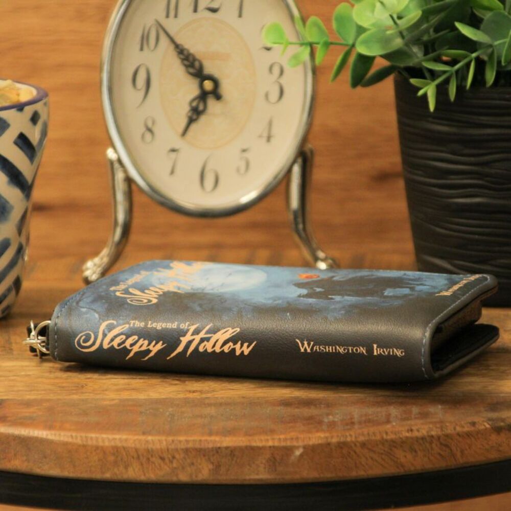 Black The Legend of Sleepy Hollow Wallet - Spooky Gothic ID and Coin Holder - Picture 5 of 7